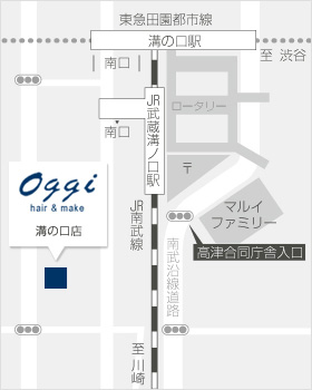 Oggi-オッジ-たまプラーザ店　MAP